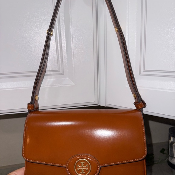 Tory Burch Tan Leather Crossbody Bag - Picture 4 of 16